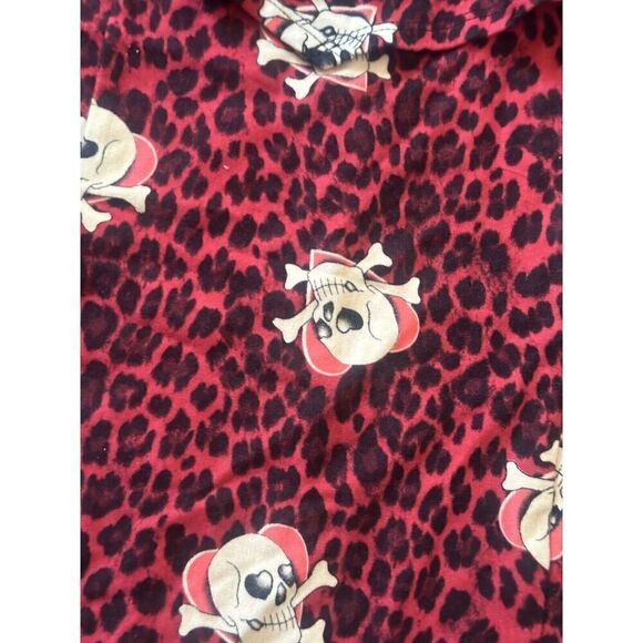 Torrid 2 Skull Soft Peplum Short Dress Stretch - Picture 4 of 7